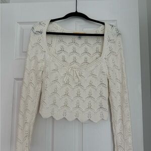 Urban Outfitters Cream Knit Sweater